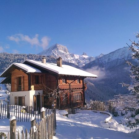 Magnifique Chalet Valérie 5 chambres à coucher&vue unique Gryon Exterior foto
